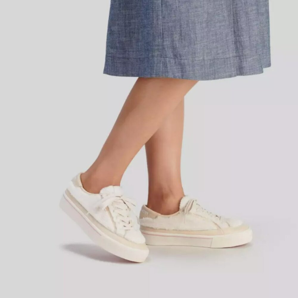 COACH CITYSOLE SHEARLING PLATFORM Lace-up Sneakers MSRP$195 Chic & Stylish